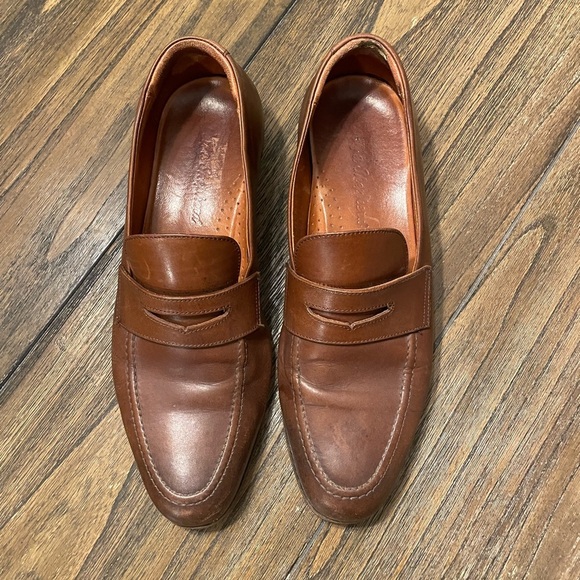 Wolf & Shepherd Ringer Loafer Men Shoe Size 9.5 Maple Calfskin Penny Loafer main image 9
